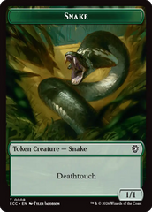 Zombie // Snake Double-Sided Token [Lorwyn Eclipsed Tokens] | Exor Games Dartmouth