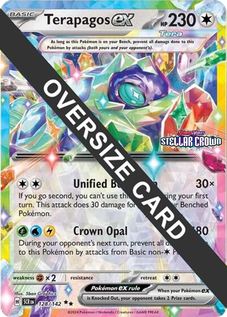 Terapagos ex (128/142) (Jumbo Card) [Scarlet & Violet: Black Star Promos] | Exor Games Dartmouth