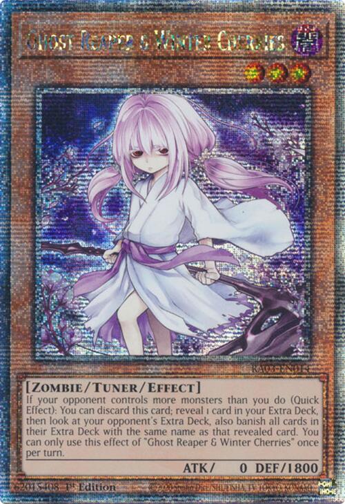 Ghost Reaper & Winter Cherries (Alternate Art) (Quarter Century Secret Rare) [RA03-EN014] Quarter Century Secret Rare | Exor Games Dartmouth