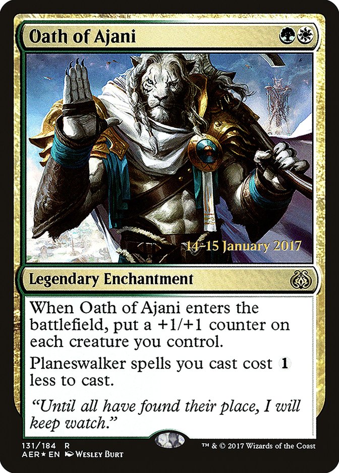 Oath of Ajani [Aether Revolt Prerelease Promos] | Exor Games Dartmouth