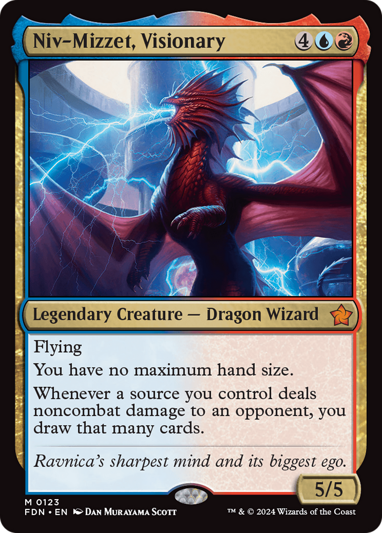 Niv-Mizzet, Visionary [Foundations] | Exor Games Dartmouth