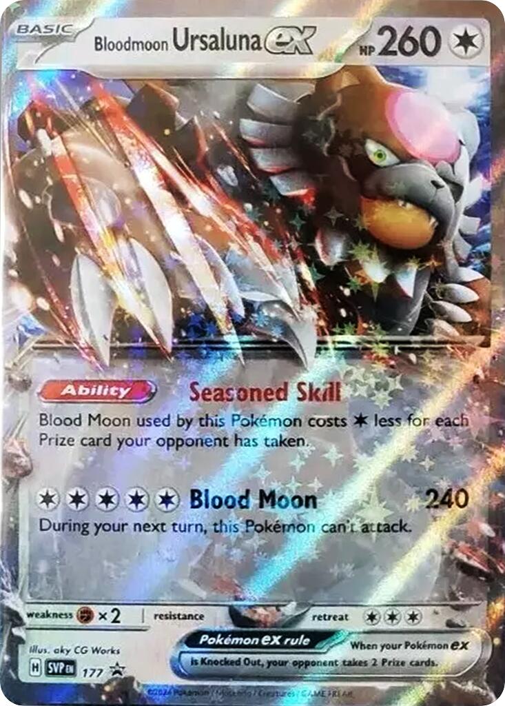 Bloodmoon Ursaluna ex (177) [Scarlet & Violet: Black Star Promos] | Exor Games Dartmouth