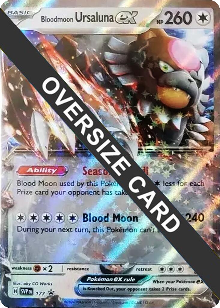 Bloodmoon Ursaluna ex (177) (Jumbo Card) [Scarlet & Violet: Black Star Promos] | Exor Games Dartmouth