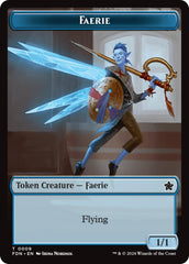 Faerie // Zombie Double-Sided Token [Foundations Tokens] | Exor Games Dartmouth