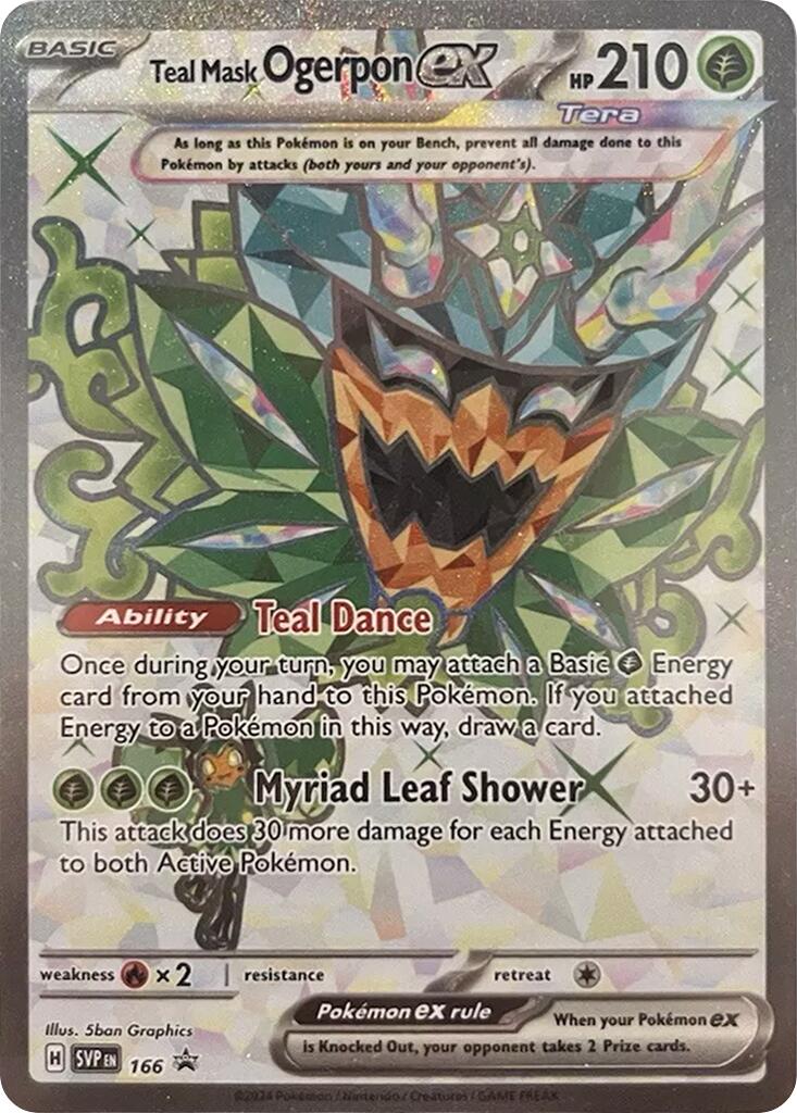 Teal Mask Ogerpon ex (166) [Scarlet & Violet: Black Star Promos] | Exor Games Dartmouth