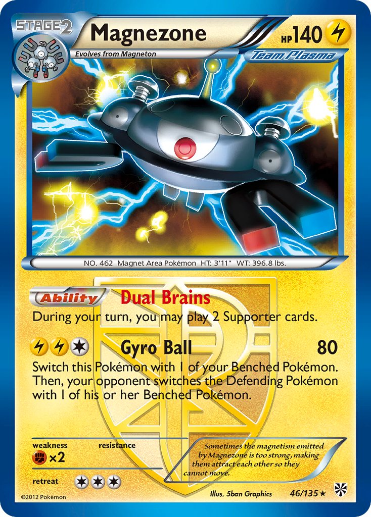Magnezone (46/135) (Theme Deck Exclusive) [Black & White: Plasma Storm] | Exor Games Dartmouth