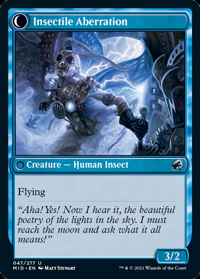 Delver of Secrets // Insectile Aberration [Innistrad: Midnight Hunt] | Exor Games Dartmouth