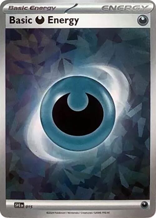 Basic Darkness Energy (015) (Cracked Ice Holo) [Scarlet & Violet: Stellar Crown] | Exor Games Dartmouth