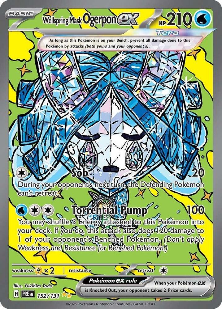 Wellspring Mask Ogerpon ex (152/131) [Scarlet & Violet: Prismatic Evolutions] | Exor Games Dartmouth