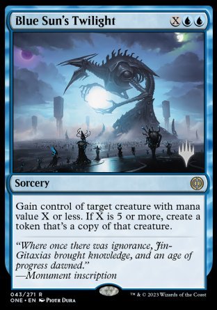 Blue Sun's Twilight (Promo Pack) [Phyrexia: All Will Be One Promos] | Exor Games Dartmouth