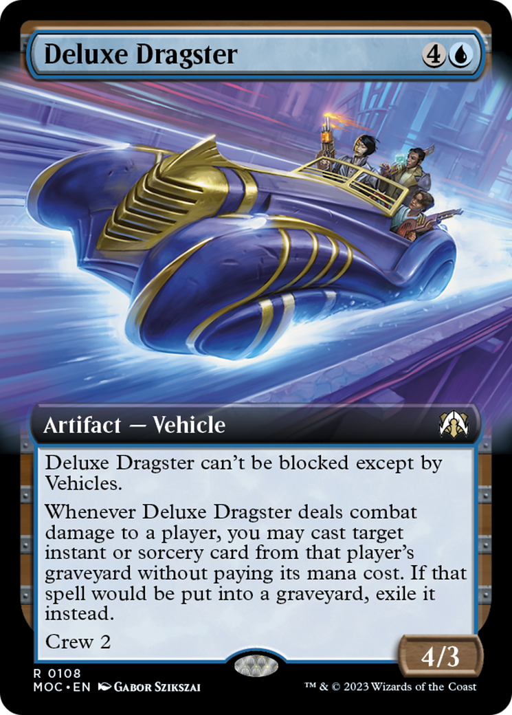 Deluxe Dragster (Extended Art) [March of the Machine Commander] | Exor Games Dartmouth