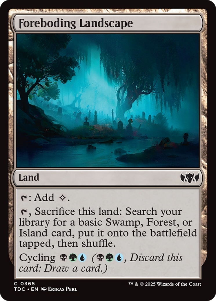 Foreboding Landscape [Tarkir: Dragonstorm Commander] | Exor Games Dartmouth