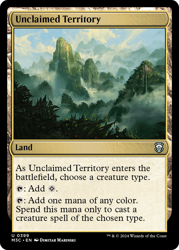 Unclaimed Territory (Ripple Foil) [Modern Horizons 3 Commander] | Exor Games Dartmouth