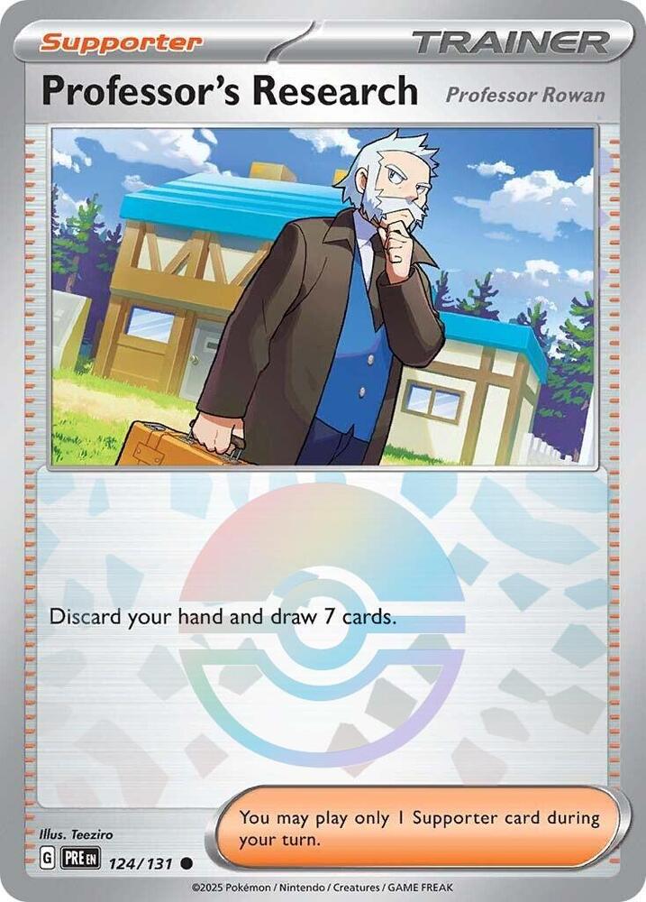 Professor's Research (124/131) [Professor Rowan] (Poke Ball Pattern) [Scarlet & Violet: Prismatic Evolutions] | Exor Games Dartmouth