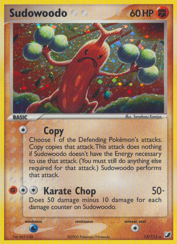 Sudowoodo (15/115) [EX: Unseen Forces] | Exor Games Dartmouth