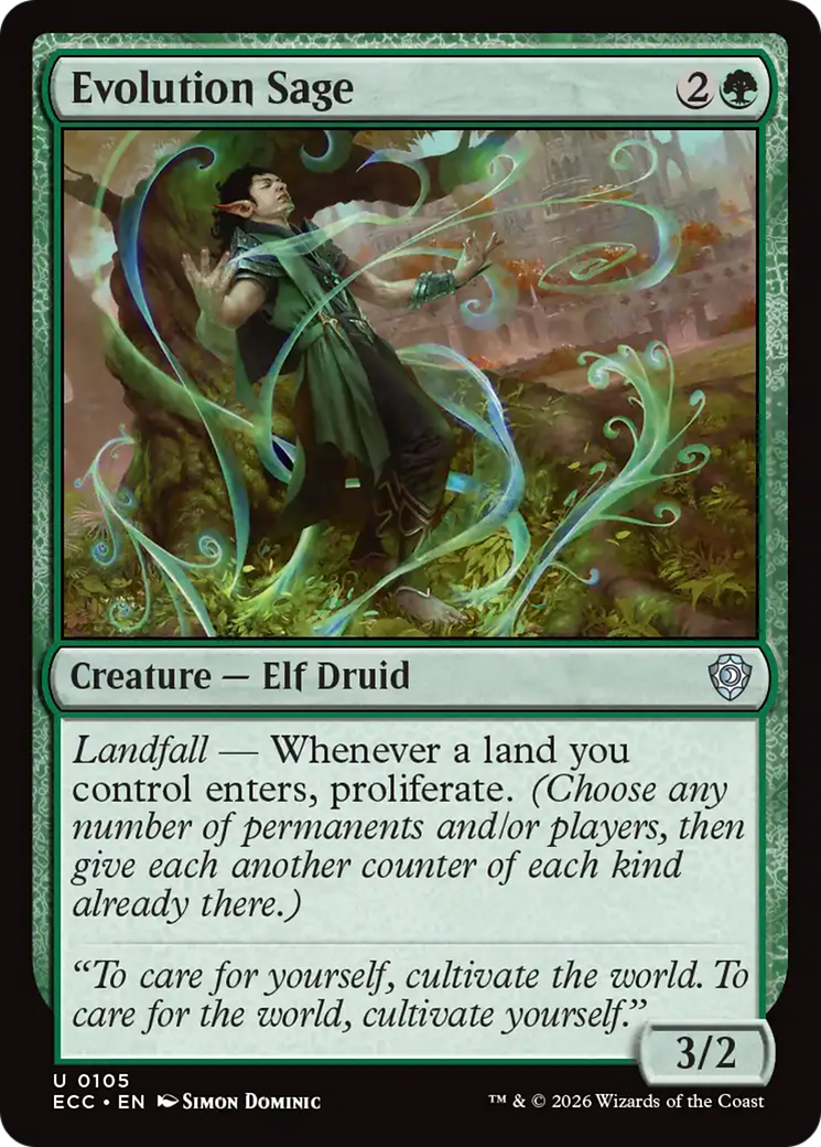 Evolution Sage [Lorwyn Eclipsed Commander] | Exor Games Dartmouth