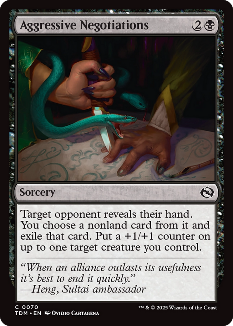 Aggressive Negotiations [Tarkir: Dragonstorm] | Exor Games Dartmouth