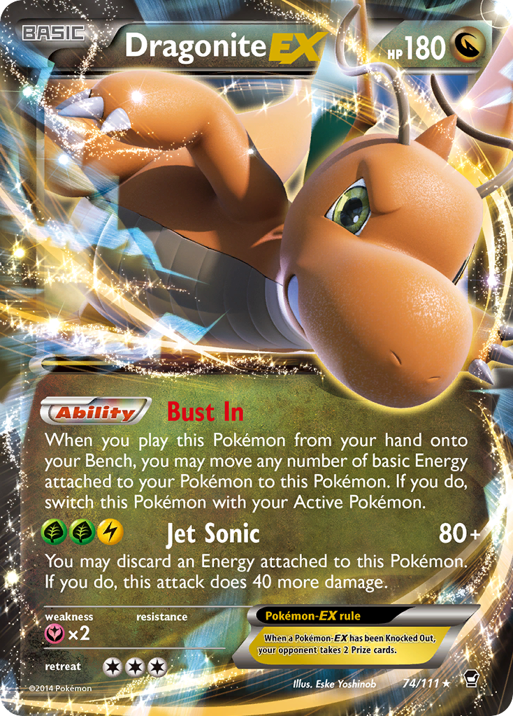 Dragonite EX (74/111) [XY: Furious Fists] | Exor Games Dartmouth