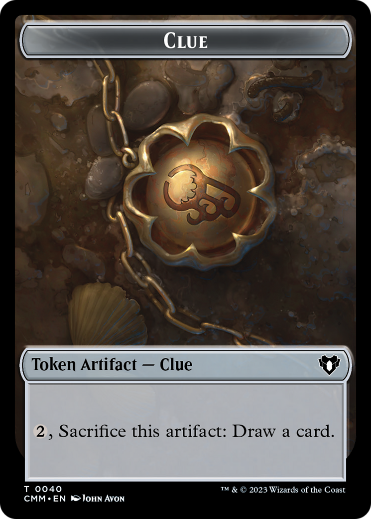 Clue // Construct (0041) Double-Sided Token [Commander Masters Tokens] | Exor Games Dartmouth