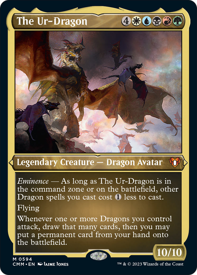 The Ur-Dragon (Foil Etched) [Commander Masters] | Exor Games Dartmouth