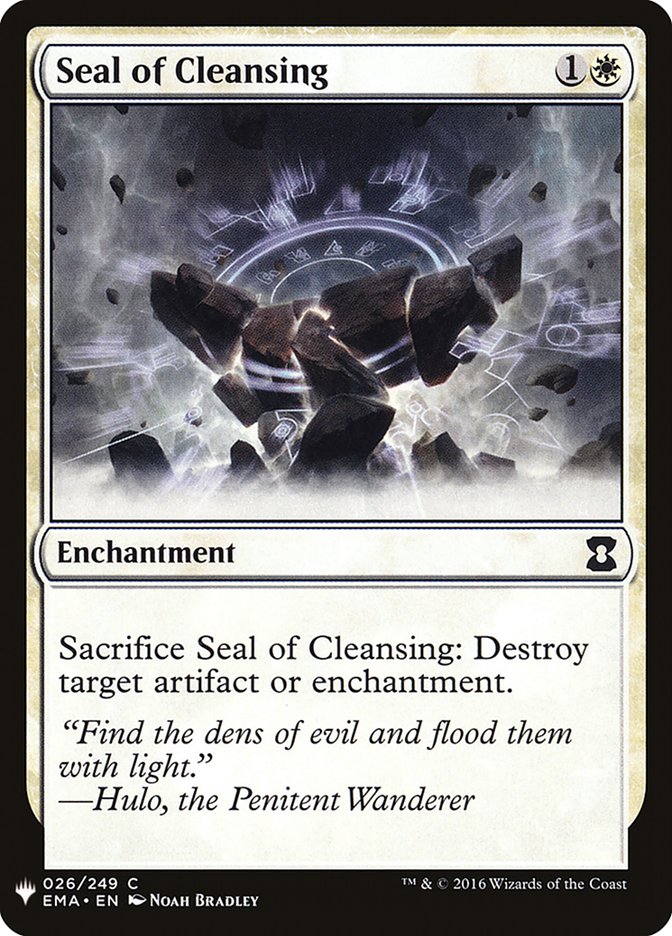 Seal of Cleansing [Mystery Booster] | Exor Games Dartmouth