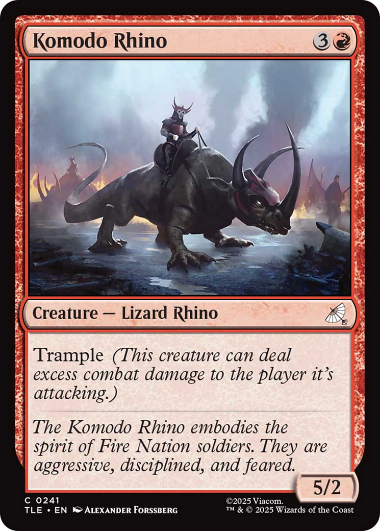 Komodo Rhino [Avatar: The Last Airbender: Eternal-Legal] | Exor Games Dartmouth