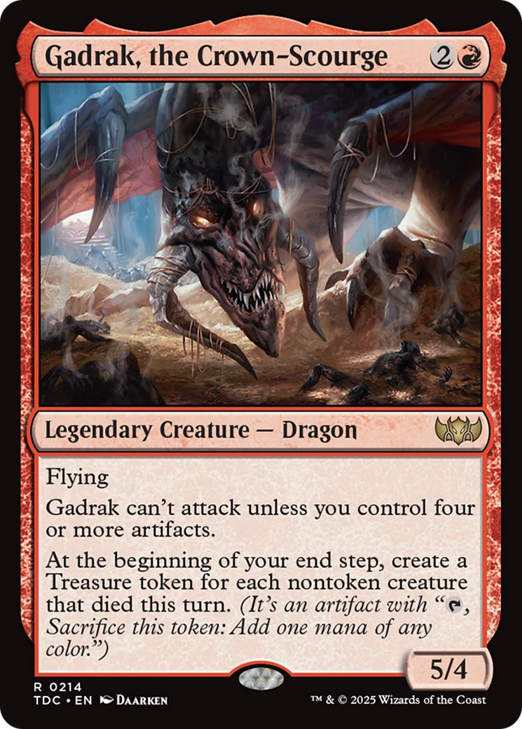 Gadrak, the Crown-Scourge [Tarkir: Dragonstorm Commander] | Exor Games Dartmouth