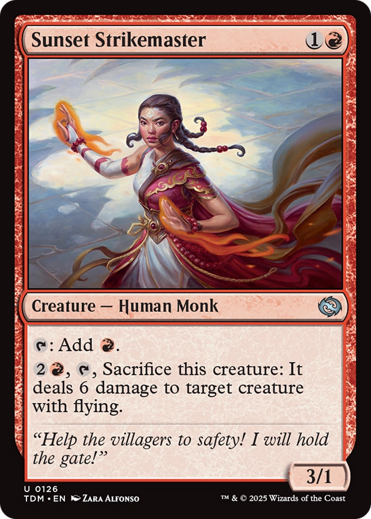 Sunset Strikemaster [Tarkir: Dragonstorm] | Exor Games Dartmouth