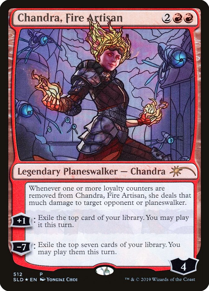 Chandra, Fire Artisan (Stained Glass) [Secret Lair Drop Promos] | Exor Games Dartmouth