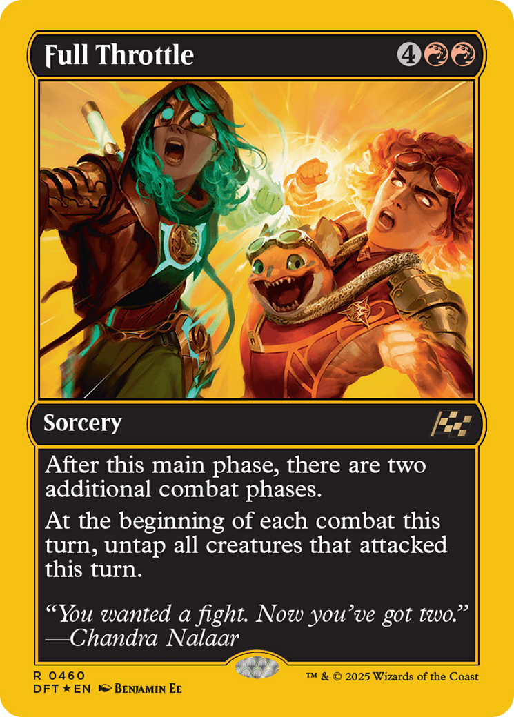 Full Throttle (First-Place Foil) [Aetherdrift] | Exor Games Dartmouth