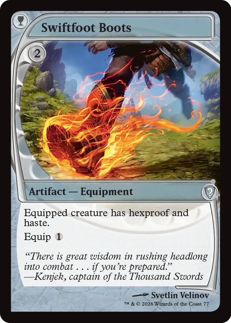 Swiftfoot Boots (Future Sight) [Mystery Booster: Commander Edition] | Exor Games Dartmouth