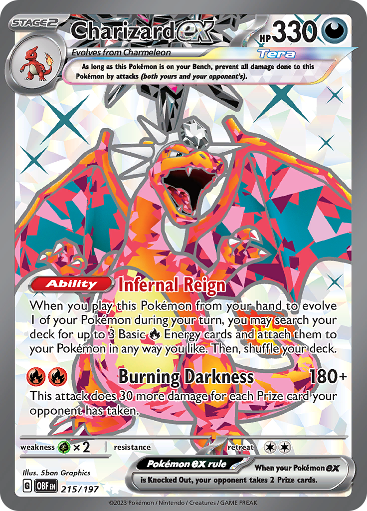 Charizard ex (215/197) [Scarlet & Violet: Obsidian Flames] | Exor Games Dartmouth