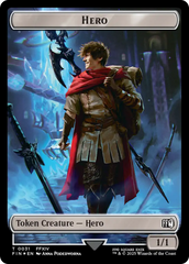 Hero (0031) // Wizard (0035) Double-Sided Token (Surge Foil) [FINAL FANTASY Tokens] | Exor Games Dartmouth