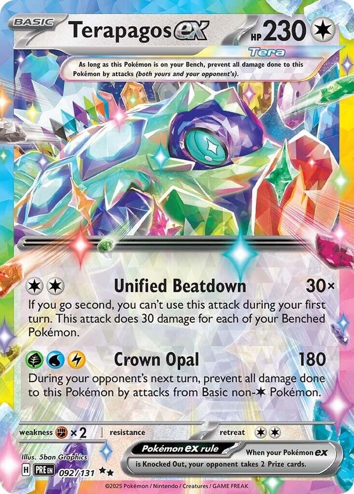Terapagos ex (092/131) [Scarlet & Violet: Prismatic Evolutions] | Exor Games Dartmouth