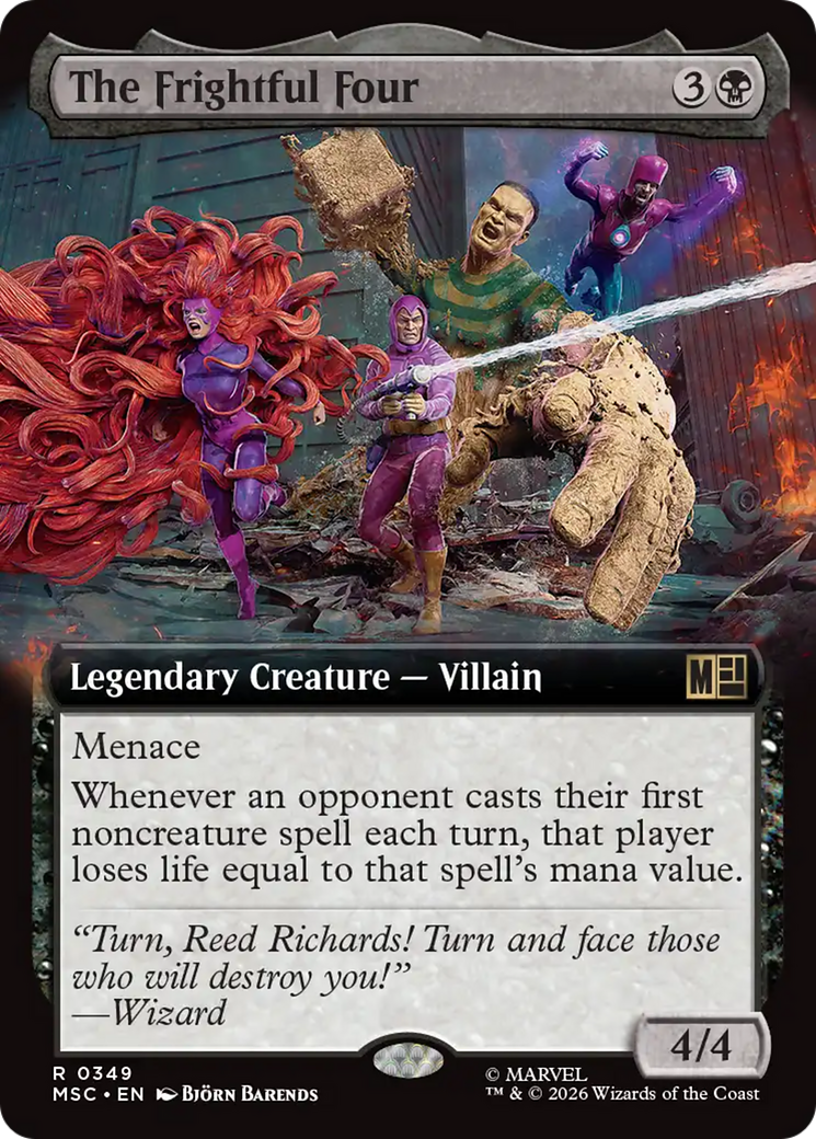 The Frightful Four (Extended Art) [Marvel Super Heroes Commander] | Exor Games Dartmouth