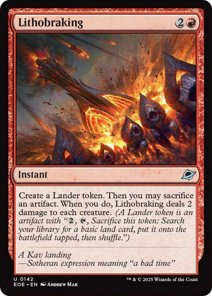 Lithobraking [Edge of Eternities] | Exor Games Dartmouth
