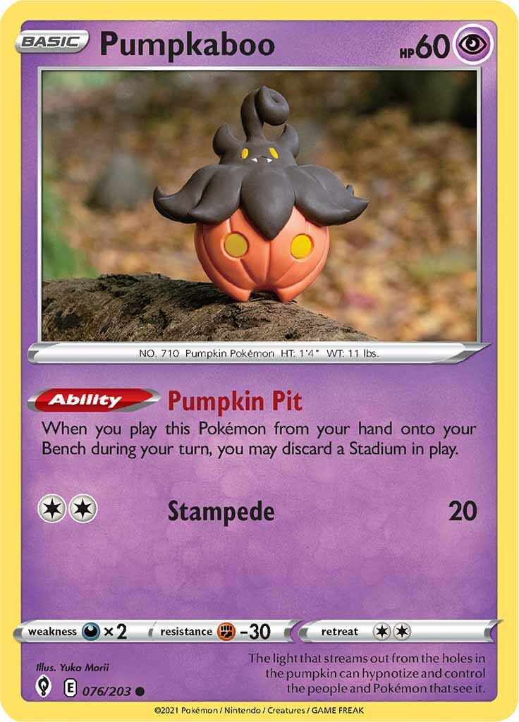 Pumpkaboo (076/203) [Sword & Shield: Evolving Skies] | Exor Games Dartmouth