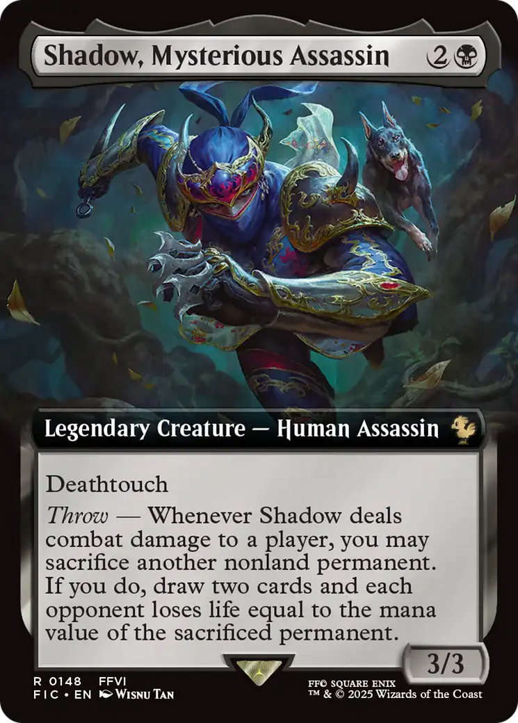 Shadow, Mysterious Assassin (Extended Art) [FINAL FANTASY Commander] | Exor Games Dartmouth