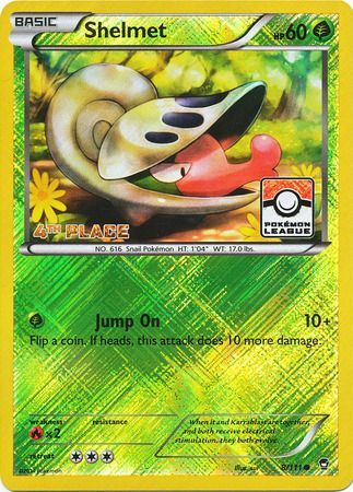 Shelmet (8/111) (League Promo 4th Place) [XY: Furious Fists] | Exor Games Dartmouth
