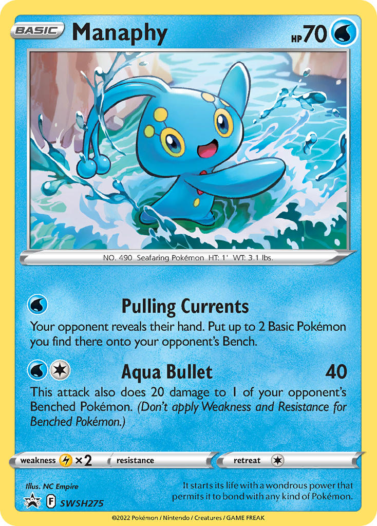 Manaphy (SWSH275) [Sword & Shield: Black Star Promos] | Exor Games Dartmouth