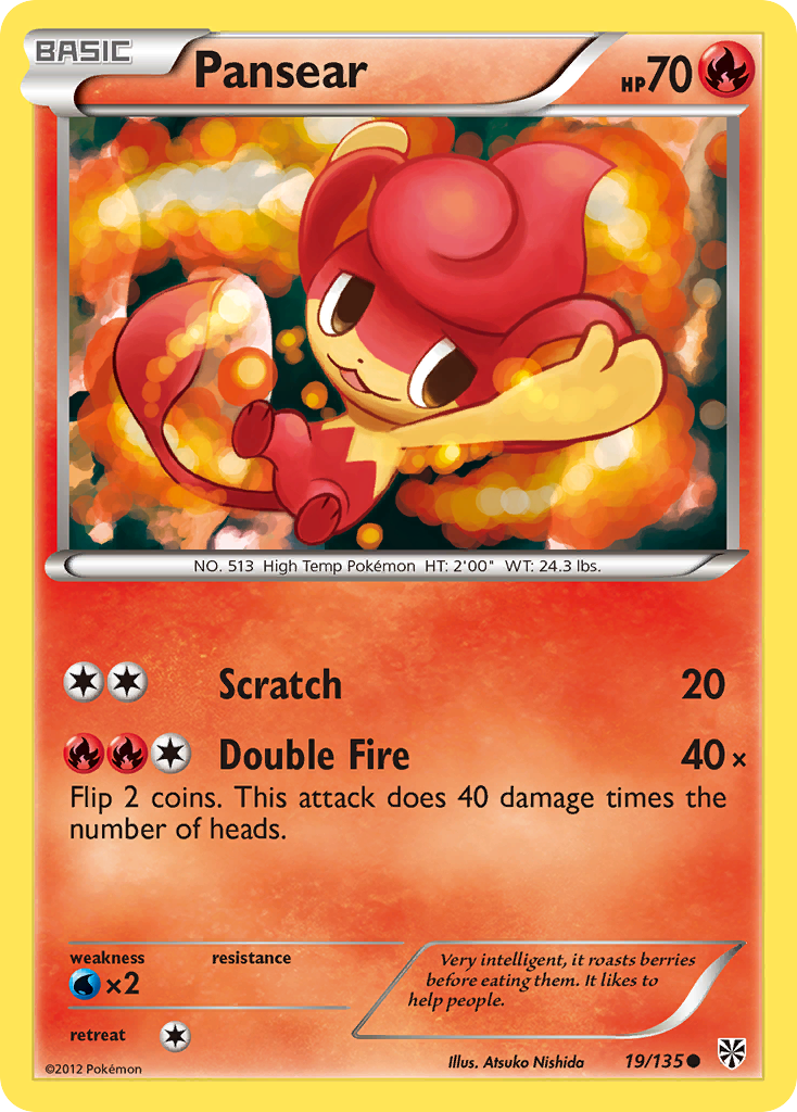 Pansear (19/135) [Black & White: Plasma Storm] | Exor Games Dartmouth