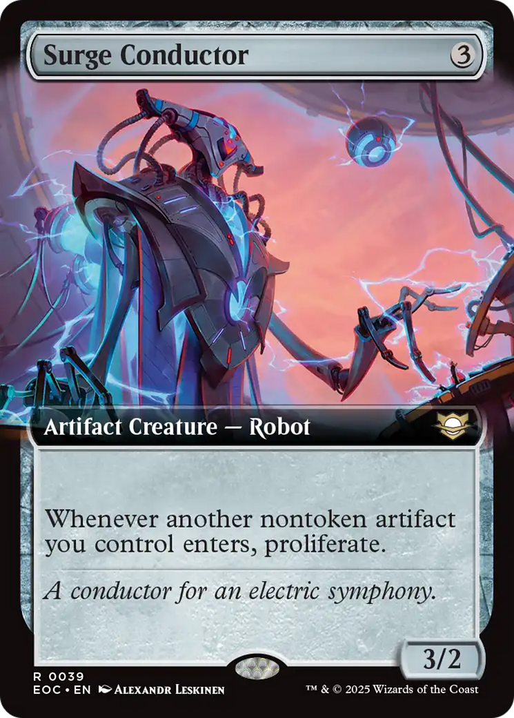 Surge Conductor (Extended Art) [Edge of Eternities Commander] | Exor Games Dartmouth