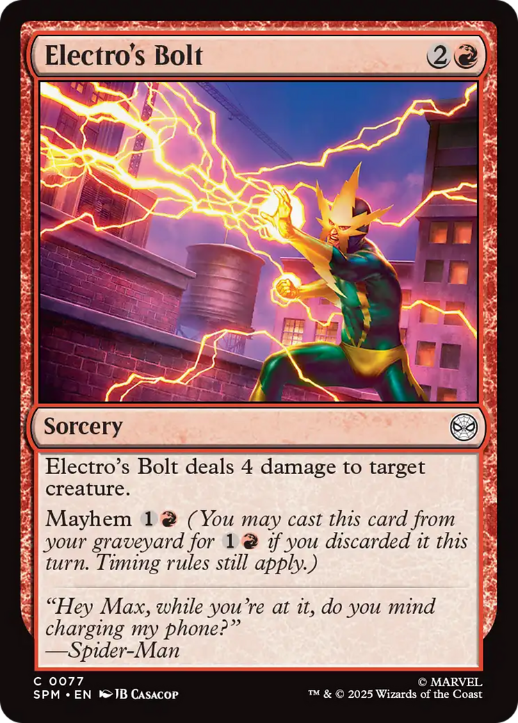 Electro's Bolt [Marvel's Spider-Man] | Exor Games Dartmouth