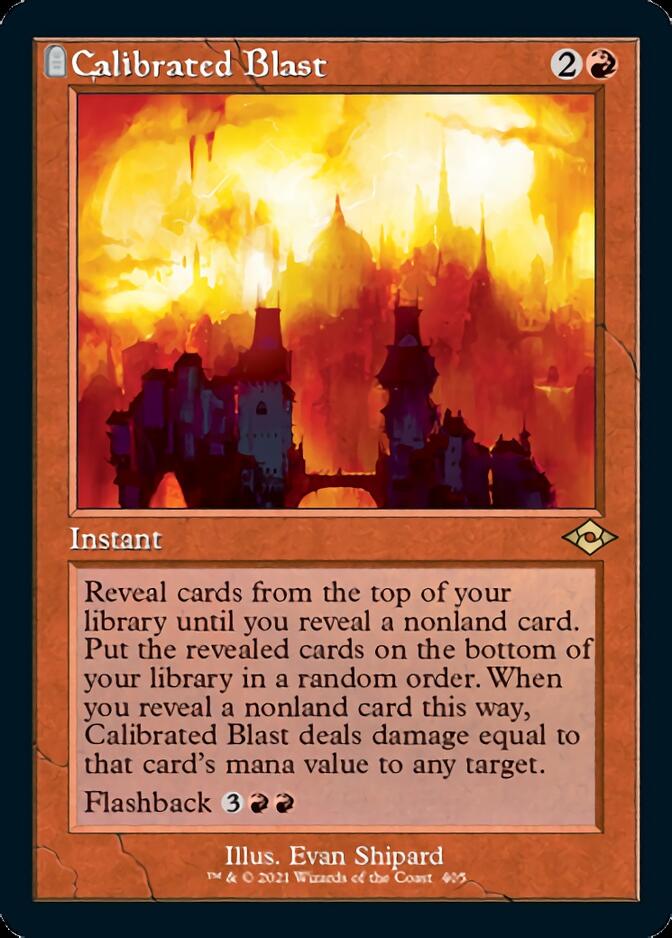 Calibrated Blast (Retro Foil Etched) [Modern Horizons 2] | Exor Games Dartmouth