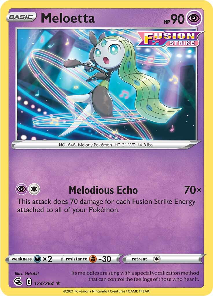 Meloetta (124/264) [Sword & Shield: Fusion Strike] | Exor Games Dartmouth