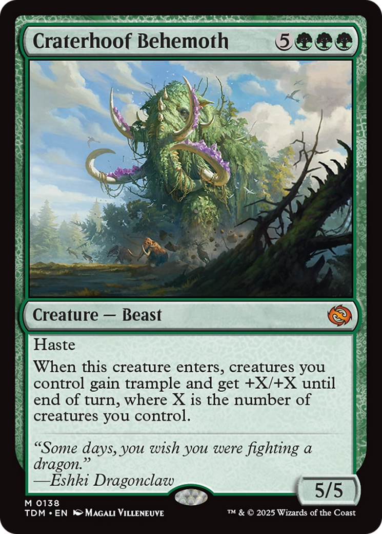 Craterhoof Behemoth [Tarkir: Dragonstorm] | Exor Games Dartmouth