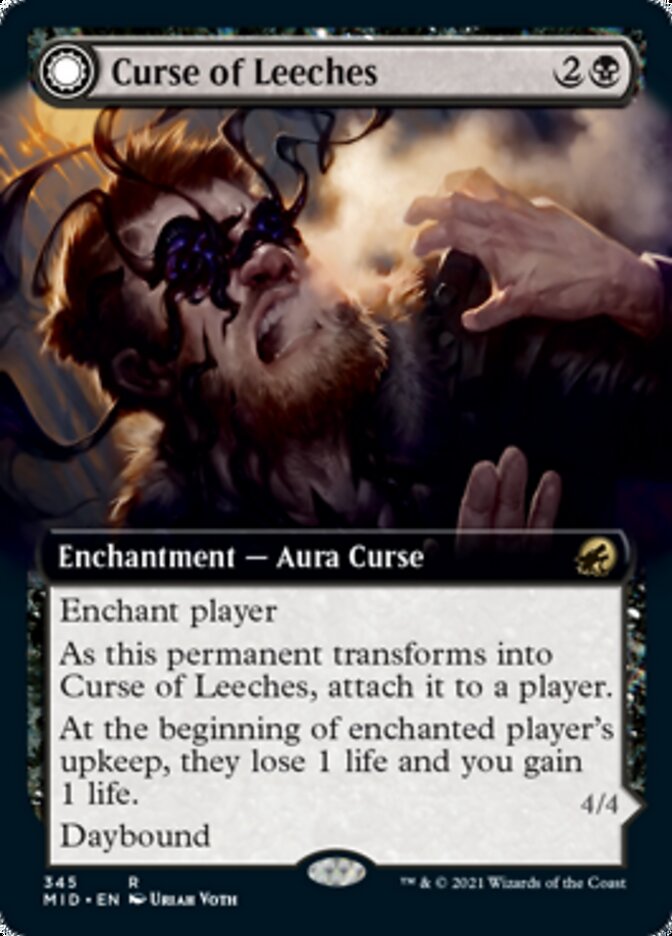 Curse of Leeches // Leeching Lurker (Extended Art) [Innistrad: Midnight Hunt] | Exor Games Dartmouth