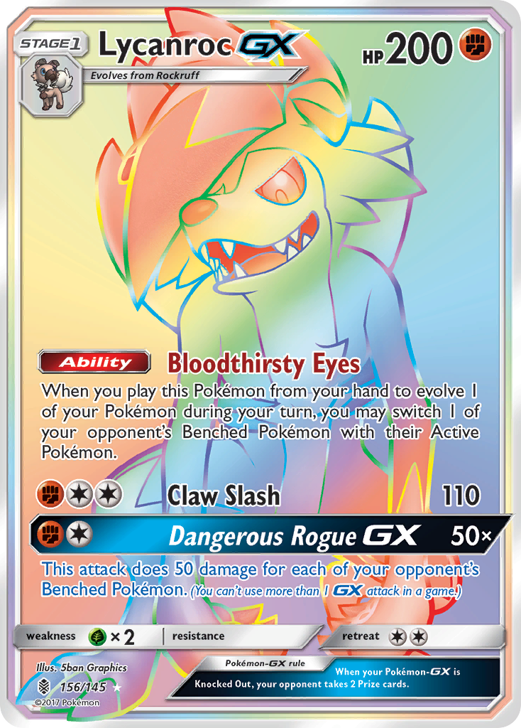 Lycanroc GX (156/145) [Sun & Moon: Guardians Rising] | Exor Games Dartmouth