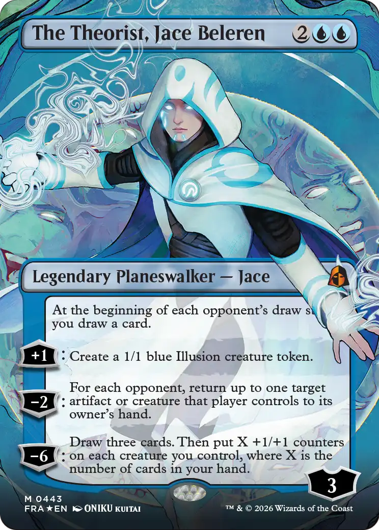 The Theorist, Jace Beleren (Borderless) (0443) [Reality Fracture] | Exor Games Dartmouth