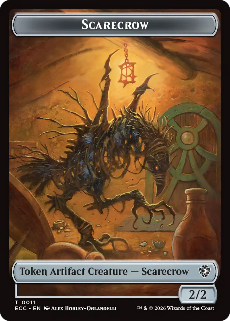 Snake // Scarecrow Double-Sided Token [Lorwyn Eclipsed Tokens] | Exor Games Dartmouth